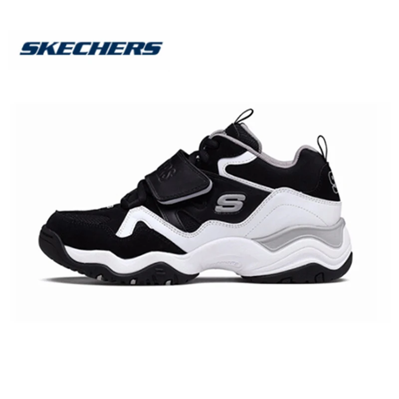 Женские кожаные туфли на платформе Skechers Повседневная Брендовая обувь 99999111 BKW