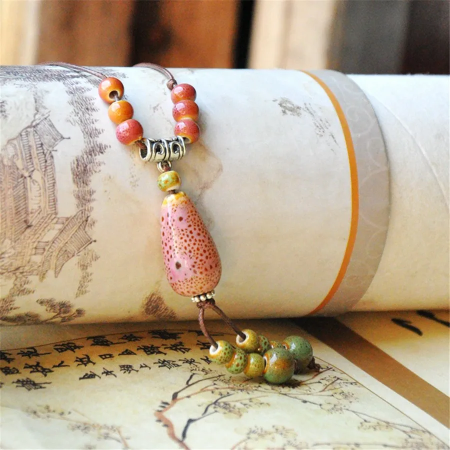 Этнический стиль оригинальный керамический Бронзовый ручной работы