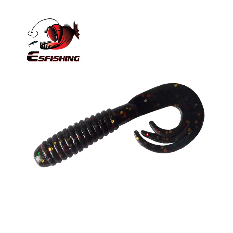 Esfishing приманка 10 шт. 5 см/1,6 г Esfishing триппле приманки для рыбалки в форме личинок Мягкие силиконовые кренкбейт запах снасти Морская Рыбалка