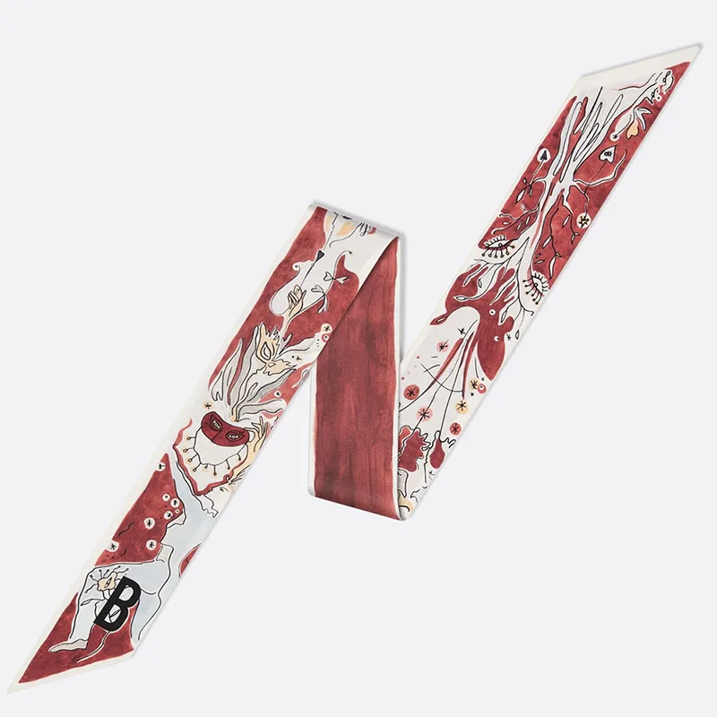 Женская шелковая сумка с шарфом YILIAN облегающий шарф созвездием новый дизайн