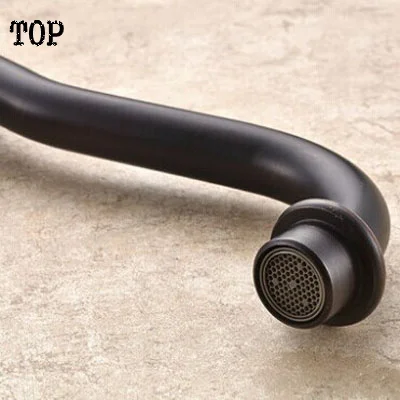 Смеситель для кухни с двойной ручкой одним отверстием черный|kitchen mixer|bronze kitchenkitchen