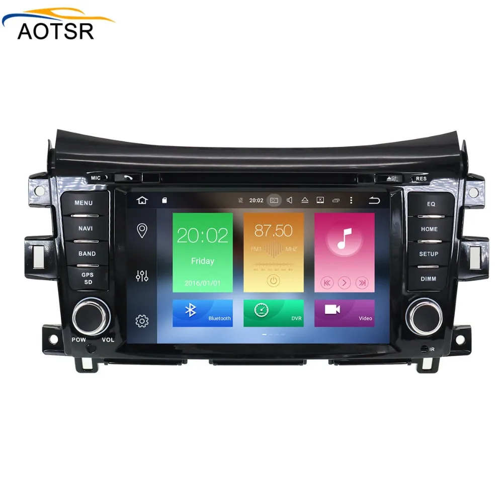 Автомобильный gps навигация dvd плеер Радио Android 8 0 для NISSAN NP300 Navara 2014 + autotereo головное