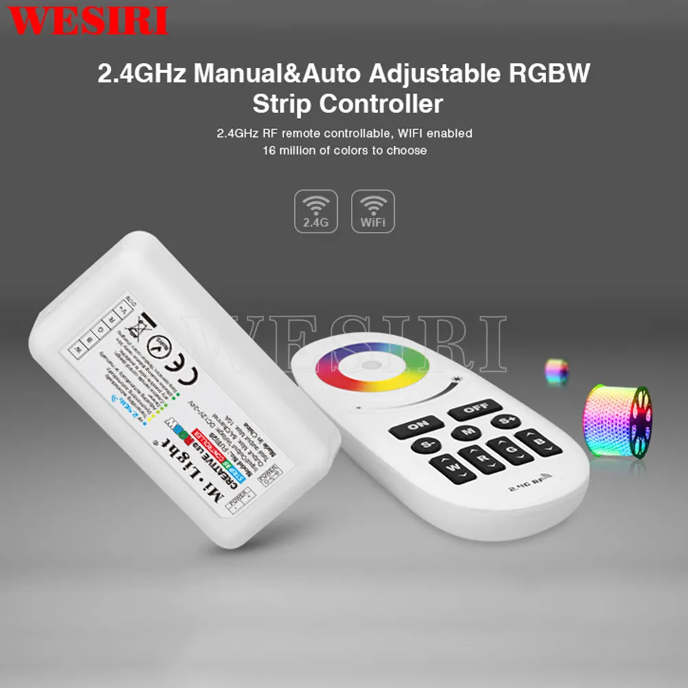 Milight FUT028 DC12/24 V 2 4G MI. Контроллер света Беспроводная сенсорная панель цвет RF RGBW