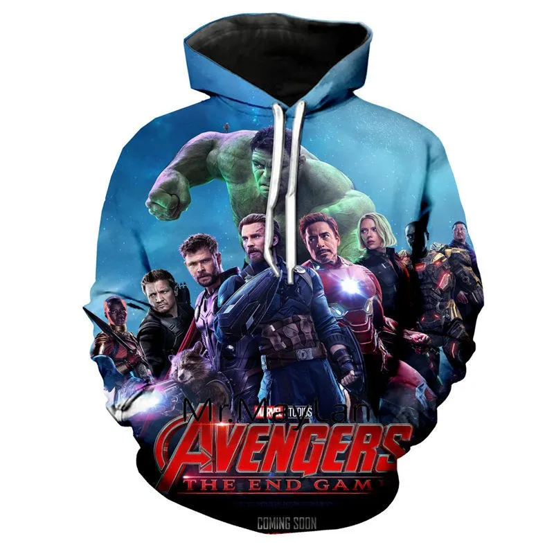 Новый 3D печатных Мстители Endgame Quantum Realm косплэй костюм Толстовка супергерой