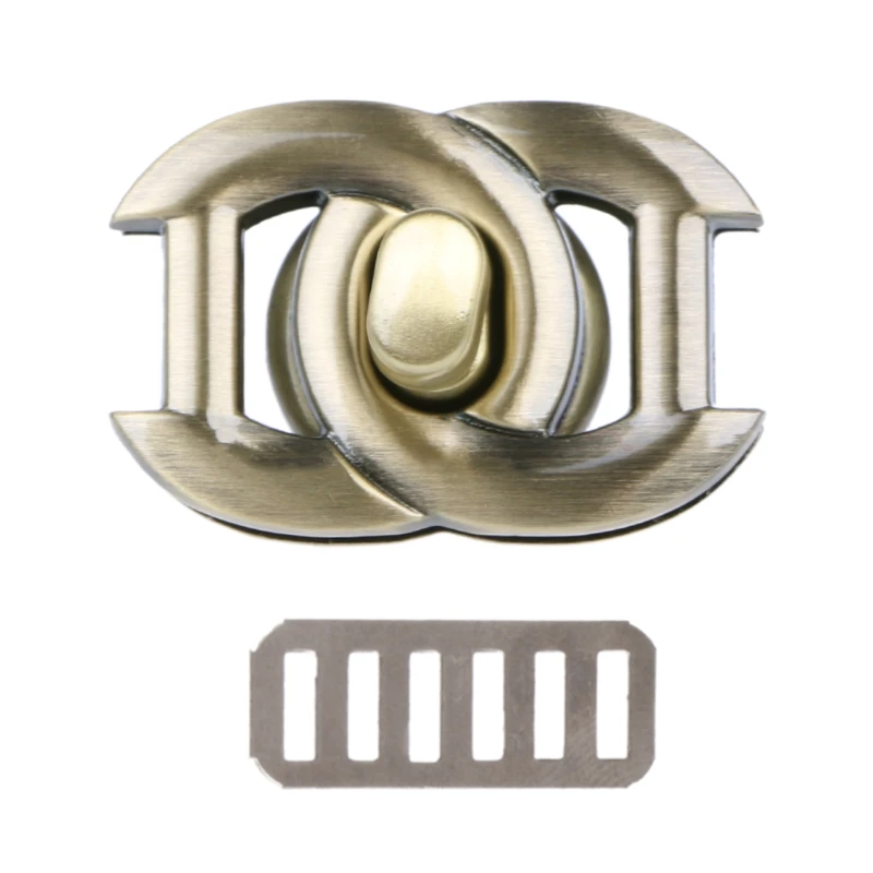 Bronze 4 цвета, 1 шт., модные аксессуары для сумки, металлическая застежка, поворотный замок, поворотные замки для ручной работы, ручная сумка, кошелек, инструменты, новинка - Цвет: Bronze