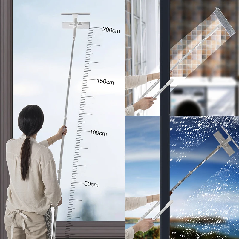 Телескопическая оконная щетка для чистки стекла очиститель с высокой посадкой
