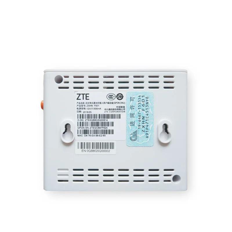 100% оригинальный новый Роутер ZTE F601/F643 GPON ONU ONT FTTH SFU режим FTTO с портом 1GE той же