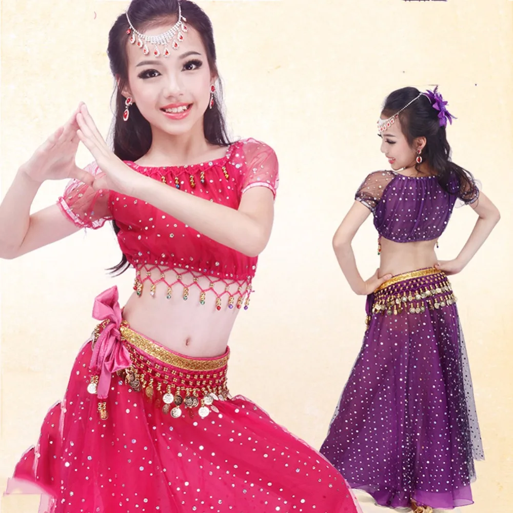 2017 красивые костюмы для танца живота девочек включают: 2 шт./6 шт. Детские