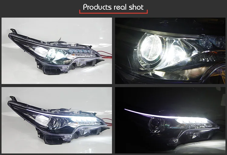 AKD авто стайлинг фары для Toyota Fortuner фары светодиодный ходовые огни Биксеноновые пучки Противотуманные фары с ангельскими глазками Авто уровни