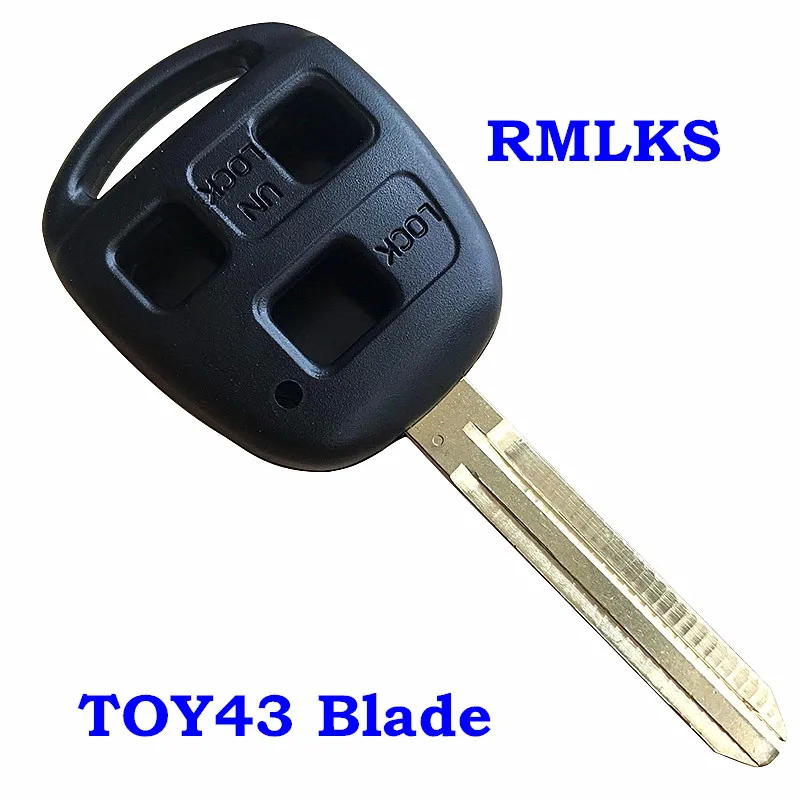 Чехол для брелка с 2/3 кнопками TOYOTA CAMRY RAV4 Corolla PRADO YARIS TOY43 | Автомобили и мотоциклы