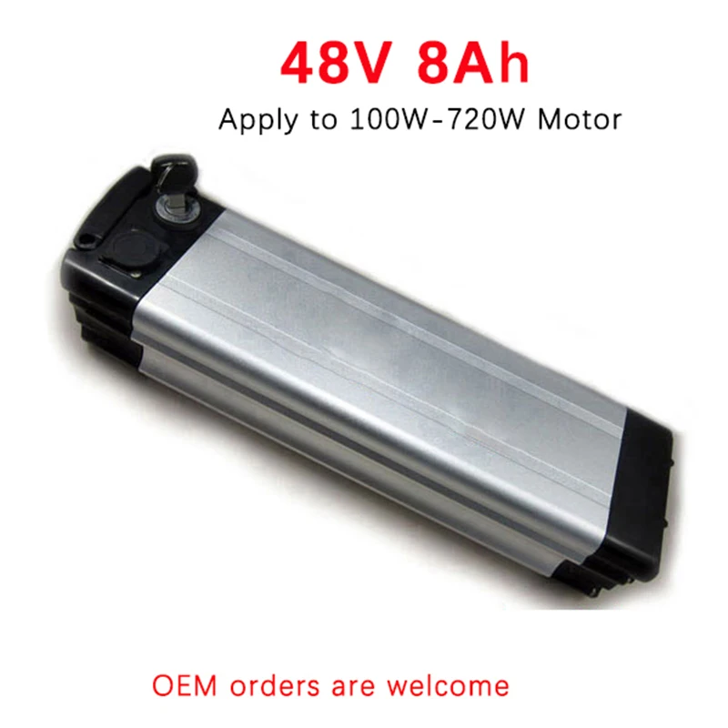 48V 8Ah 500W комплект литий ионных батарей для электровелосипеда Серебряная рыба Bafang