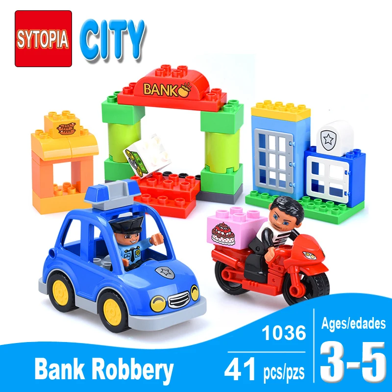 Sytopia банк магазин полиция вор конструкторы сортер Развивающие игрушки детская