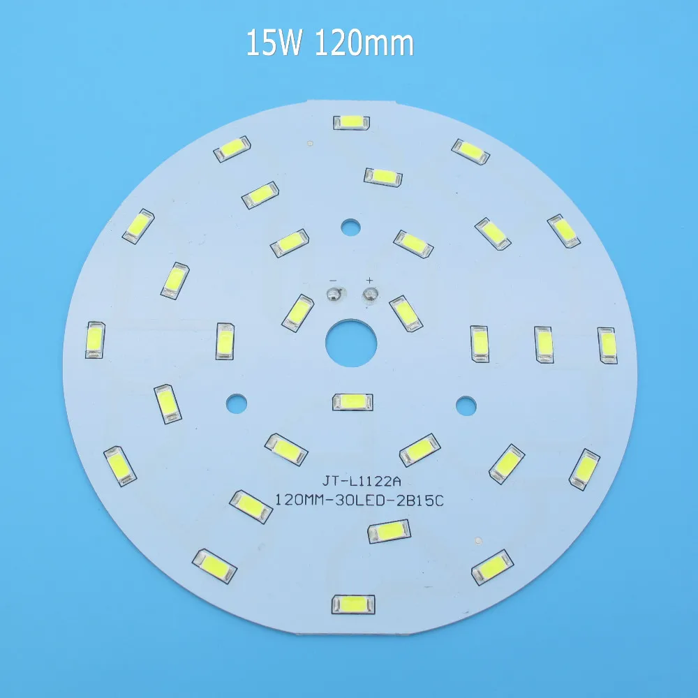 2 шт. SMD5730 светодиодный PCB 15 Вт 18 Вт 85 мм 90 мм 100 мм 120 мм белый/натуральный белый/теплый белый светодиодный светильник