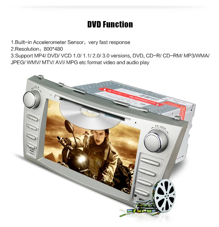 Eunavi 8 дюймов Автомобильный dvd-плеер gps навигация для Toyota Camry 2007 2008 2009 2010 2011 BT управление рулем