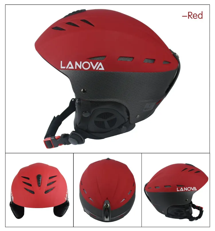 Фирменный профессиональный лыжный шлем LANOVA, лыжный шлем для взрослых, мужской шлем для катания на коньках/скейтборде, многоцветные снежные спортивные шлемы, размер M/L
