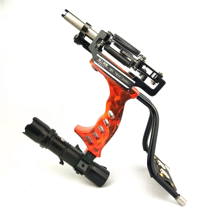 Черный красный охотничий лук Рогатка Рыбалка Открытый Сильный Лазерная slingshot