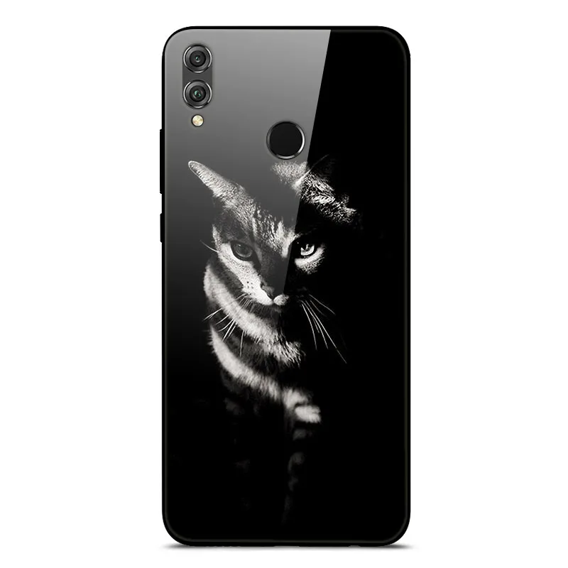 07 Закаленное Стекло чехол для huawei Honor 7C 7A Pro 7 A Y5 Lite Y6 Prime Y7 Y9 Y7 Y6 Pro Чехол Мягкий бампер задний Чехол - Цвет: 07