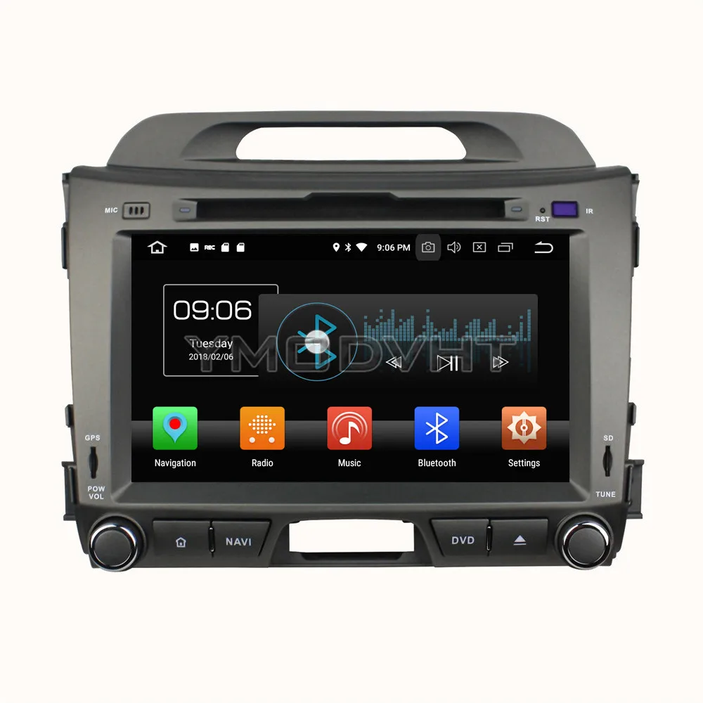 YMODVHT 8 дюймов Android 0 Восьмиядерный PX5 4 Гб ОЗУ 32 ПЗУ автомобильный DVD плеер Радио