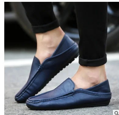 Brand Fashion Summer Style Soft Moccasins Men Loafers High Quality Genuine Leather Shoes Flats Gommino Driving | Обувь