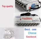 Усилитель сигнала CA TV 2017, 1 вход8 выход, усилитель видеосигнала, сплиттер, усилители, 220 В переменного тока, 50 Гц, 2 Вт, делитель