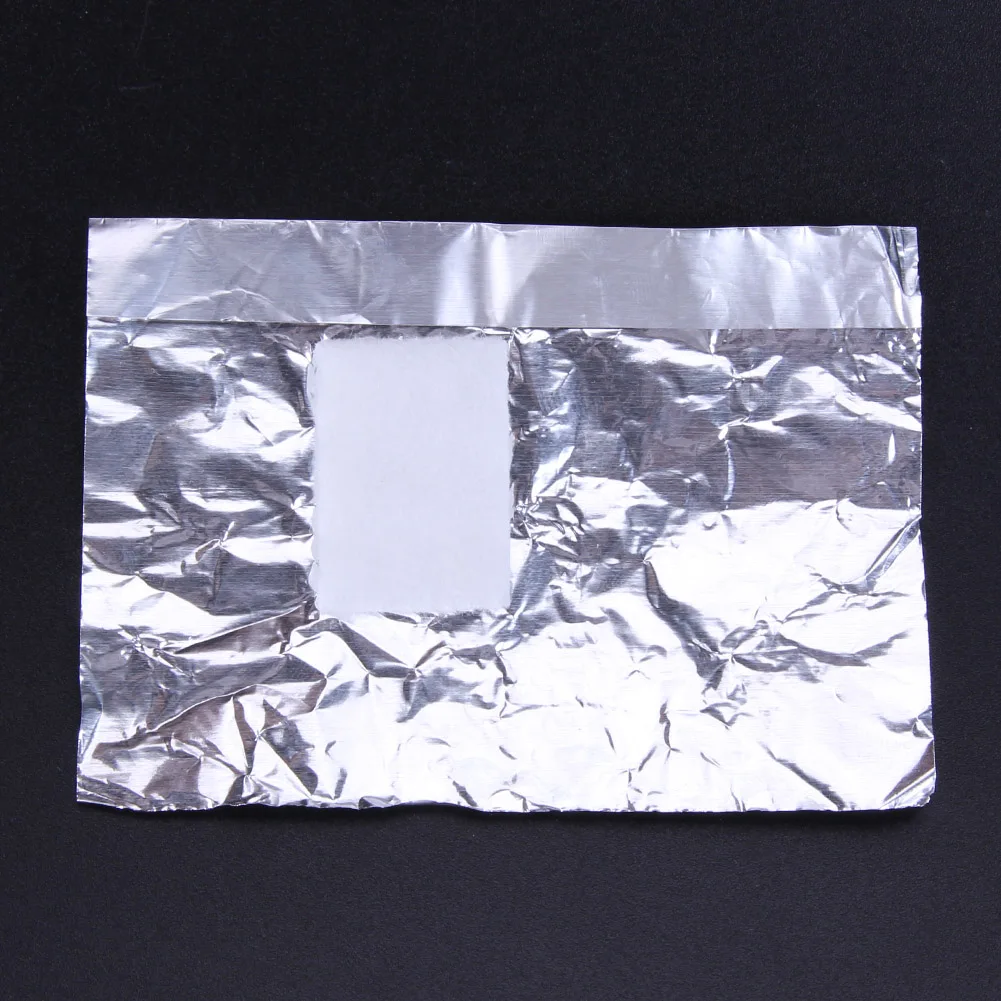 100 блестящий очиститель для ногтей средство удаления гель-лака фольгированные