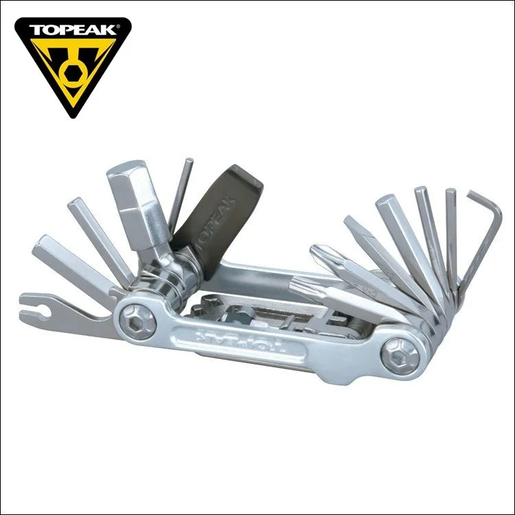 Silver TOPEAK TT2536 многофункциональный инструмент для ремонта велосипеда портативный мини-комбинированный набор инструментов для велосипеда разборный комплект Ремонтное оборудование - Цвет: Silver
