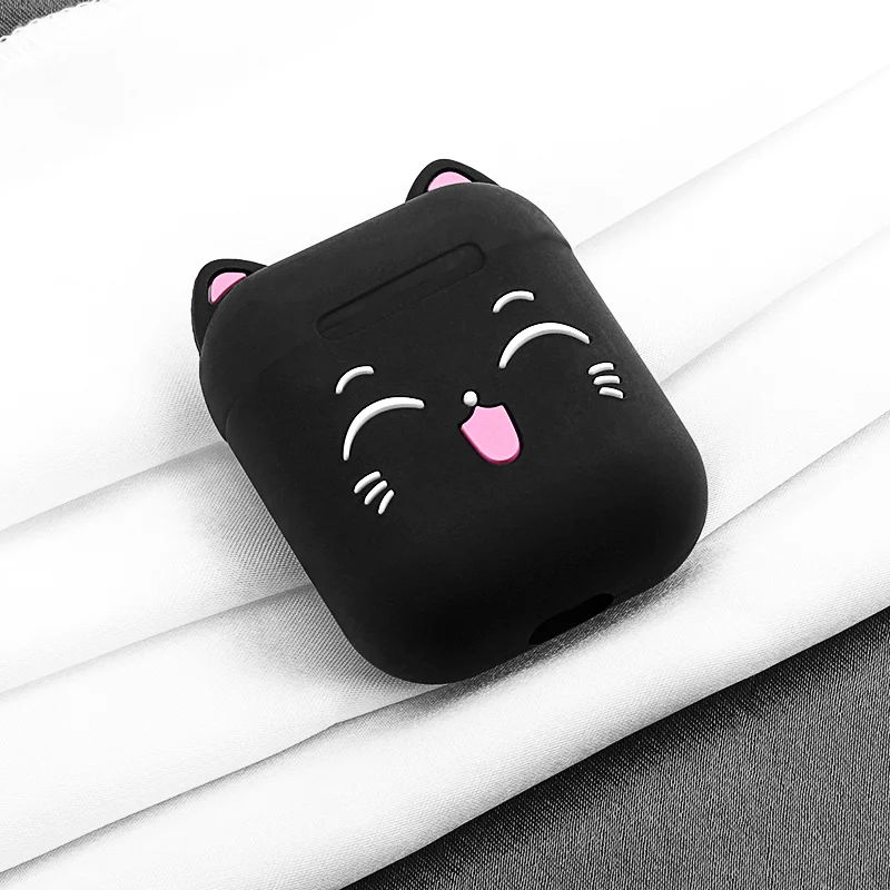 4 Милый мультяшный чехол для наушников Airpods 2, мягкий силиконовый чехол для наушников Airpods 1/i10/i11/i12/i13 Tws, защитный чехол - Цвет: 4