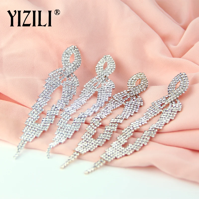 Модные женские серьги цепочки YIZILI элегантные высококачественные в форме когтей