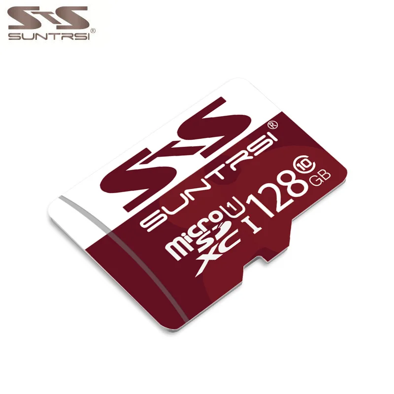 Suntrsi Microsd SD 128 ГБ 256 карты памяти 64 32 флэш для телефона высокого Скорость класса 10