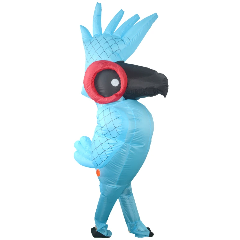Взрослый надувной пингвин попугай костюм птицы животное талисман Хэллоуин
