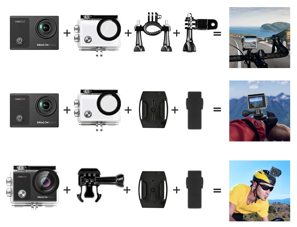 Экшн-камера AKASO Vision 3 pro Ultra HD 4 K, 30 м, водонепроницаемая, экран 2,0 дюйма, 1080 p, Спортивная камера, Спортивная камера для экстремальных видов спорта