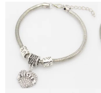 2 шт. подвеска в виде сердца с белыми кристаллами | Украшения и аксессуары