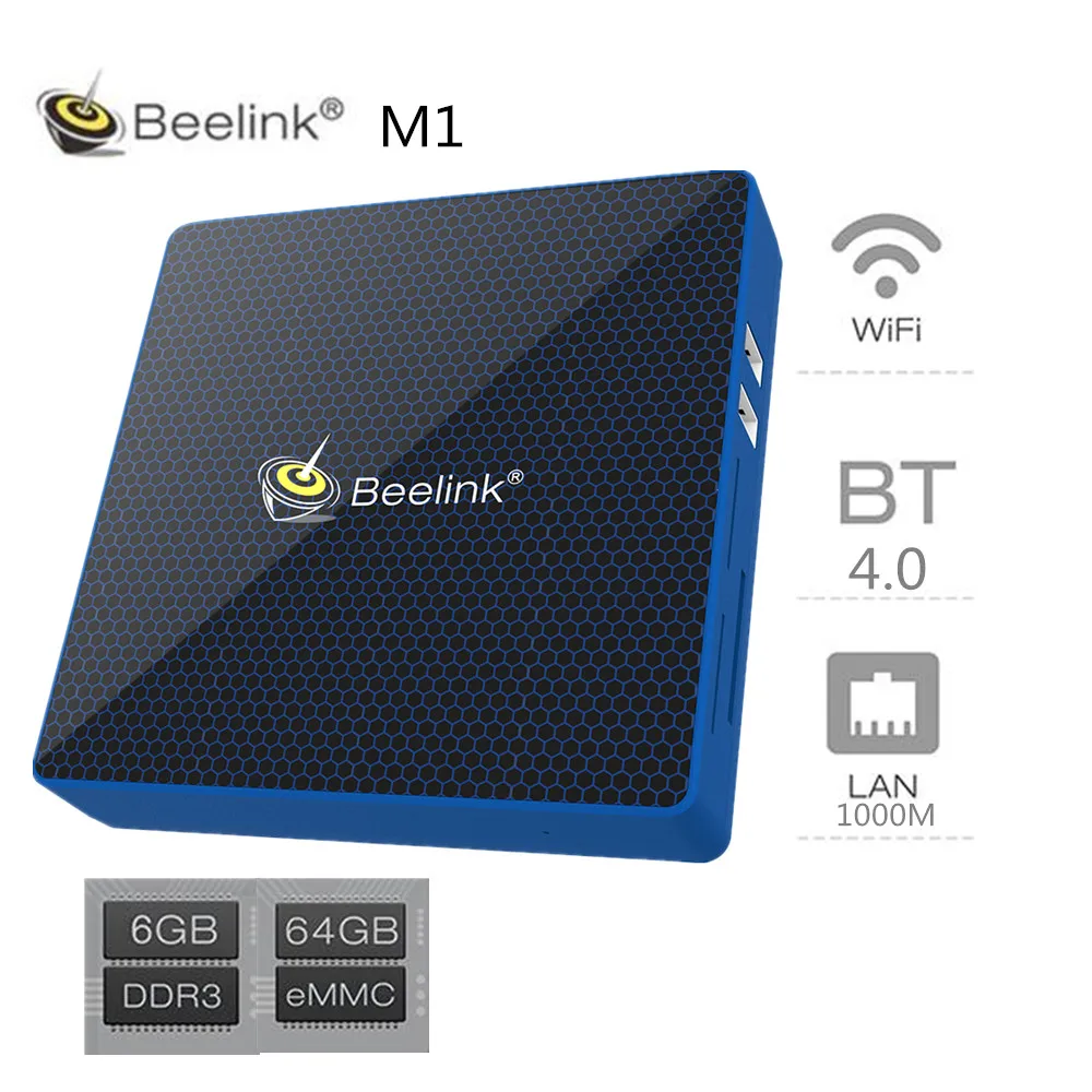 Beelink M1 Mini PC 6 ГБ Оперативная память 64 Встроенная Intel Поддержка WINS OS расширяемый SSD 2 4