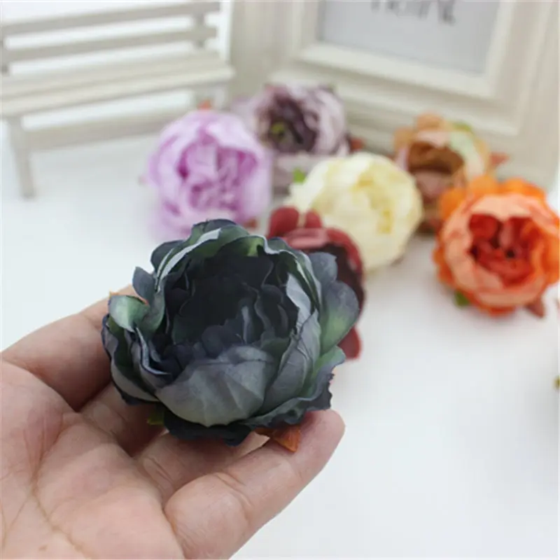 2 шт. шелк/имитация пиона Букет Свадебные аксессуары для стола украшение дома |