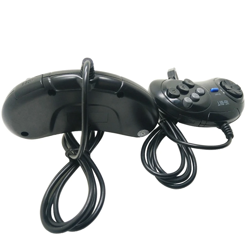 Для SEGA Genesis 9pin Plug игровой контроллер для 16 бит ручки 6 кнопок геймпад sega dreamcast MD
