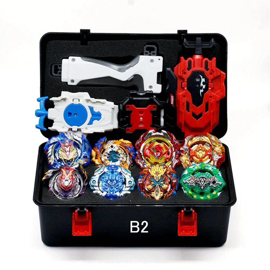 Горячая Распродажа Beyblade Burst Box спортивный стартер Zeno Excalibur B-122 B121 B120 B117 с пусковым