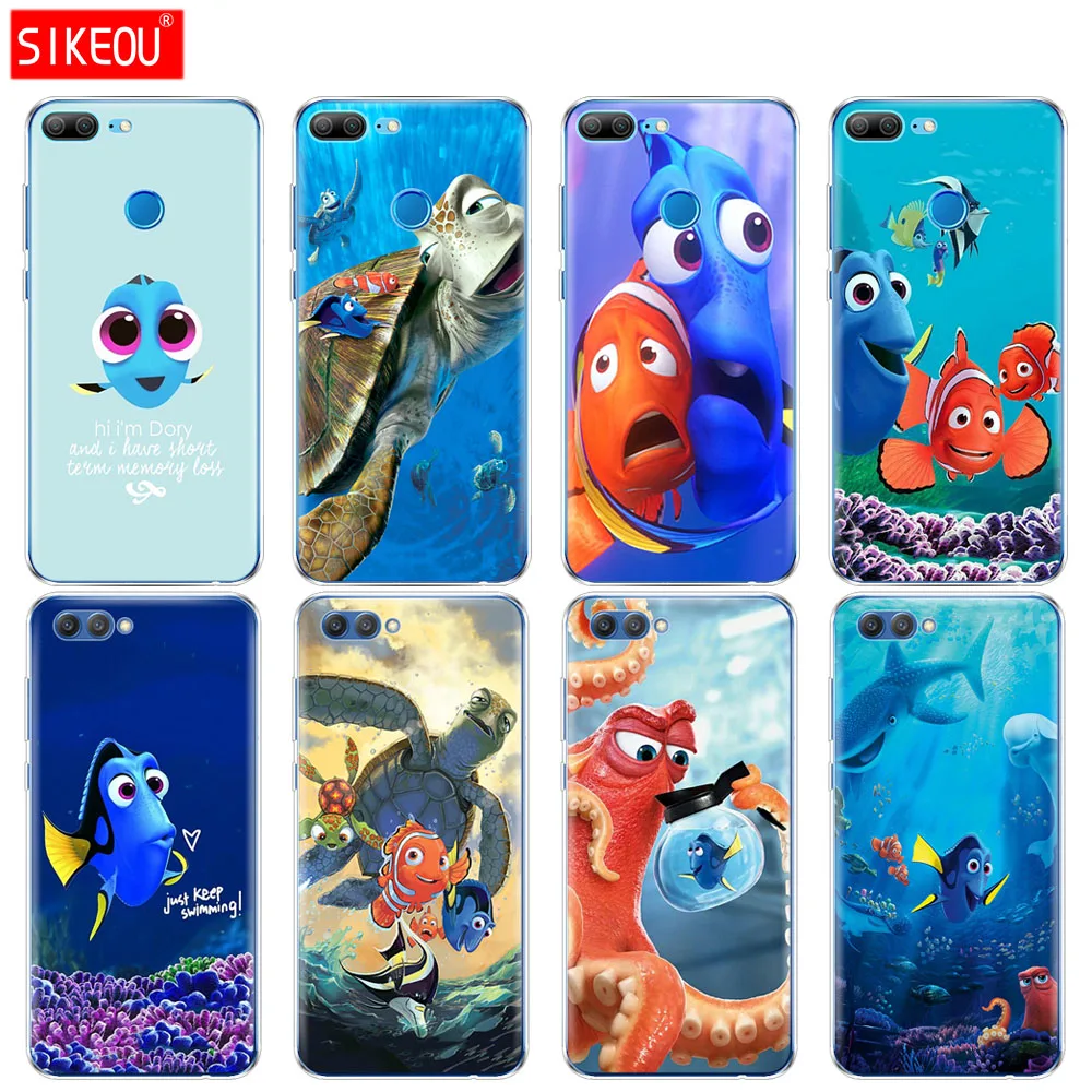 Силиконовый чехол для телефона Huawei Honor 10 V10 3c 4C 5c 5x 4A 6A 6C pro 6X 7X 6 7 8 9 LITE В поисках Немо