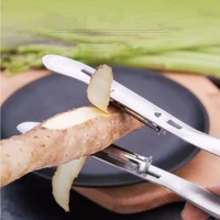 double sided blade stainless steel long vegetable asparagus yam paring knife parer paner slicer potato vegetable magic peeler