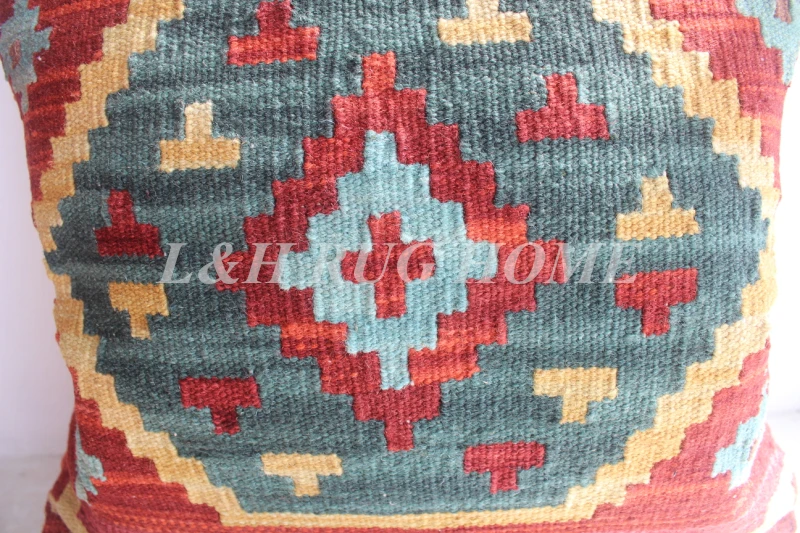 Бесплатная доставка 45x45 см (18 &quotx 18&quot) шерстяная подушка килим ручной работы