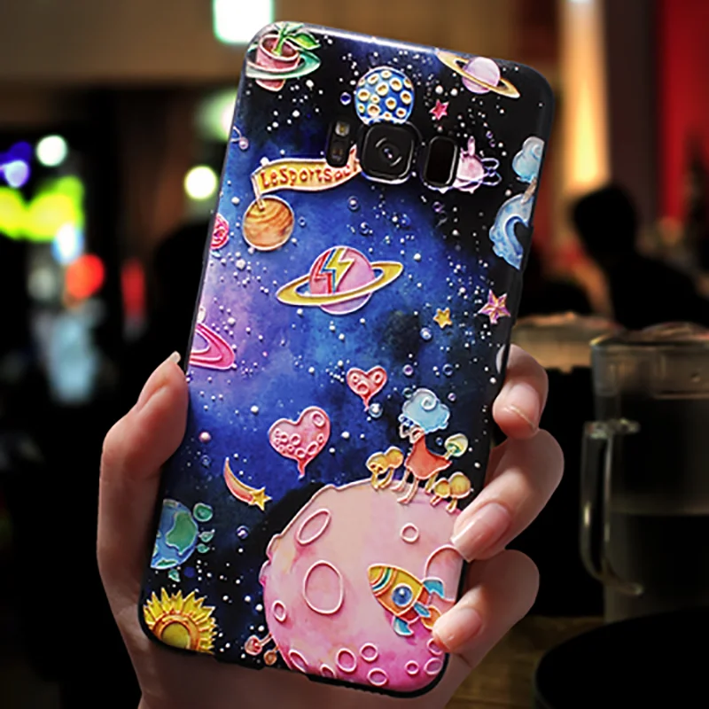 3D рельеф для samsung Galaxy G530 S8 S6 S7 край S9 S10 S10e A6 A7 A8 A9 звезда A30 A40 A50 A70 J4 J5 J6 плюс J7 Prime J8 чехол - Цвет: mogunv