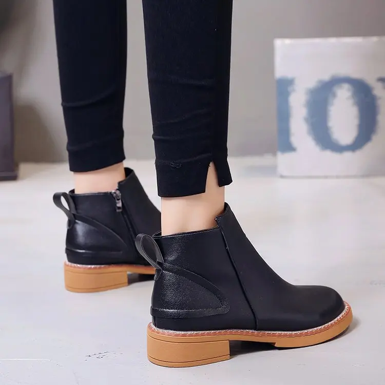 Новинка 2019 года сезон осень-зима женские повседневные полусапожки на среднем
