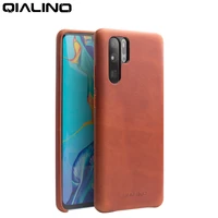 qialino fashion genuine leather ultra slim phone case for huawei p30 pro 6 47 inch luxury handmade back cover for huawei p30