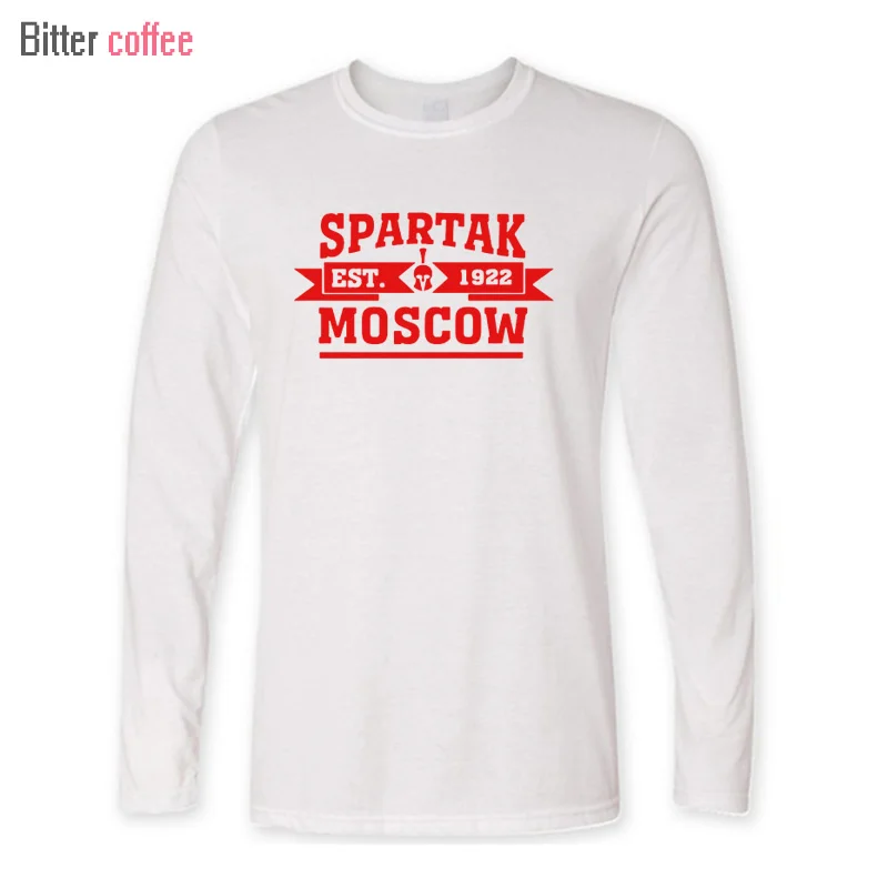 4 Горький кофе нвэ высокое качество, футболка с Москвой, Российская премьера лига, Camiseta, футболка с длинным рукавом, XS-XXL - Цвет: 4