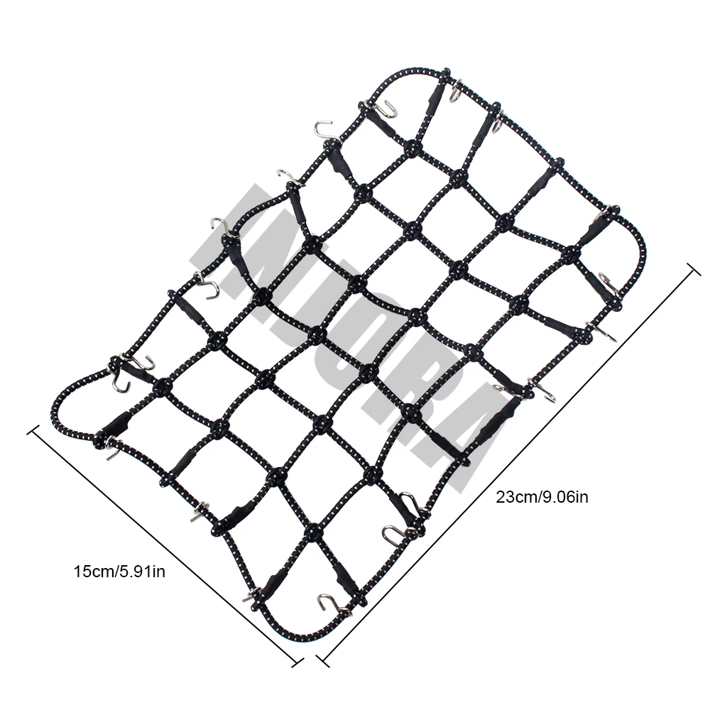 INJORA 1PCS Black Red Elastic Luggage Net for 1:10 RC Rock Crawler Traxxas TRX-4 D90 AXIAL SCX10 Car Accessories | Игрушки и хобби