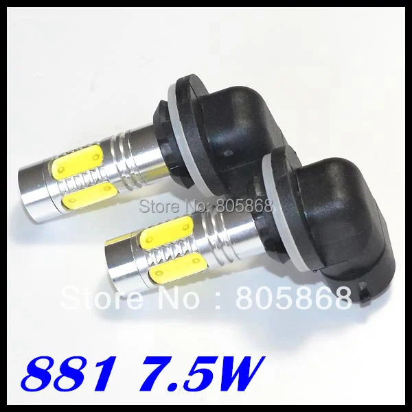 Бесплатная доставка! H27 881 7 5 W smd чип светодиодный туман светильник Вт с чистой