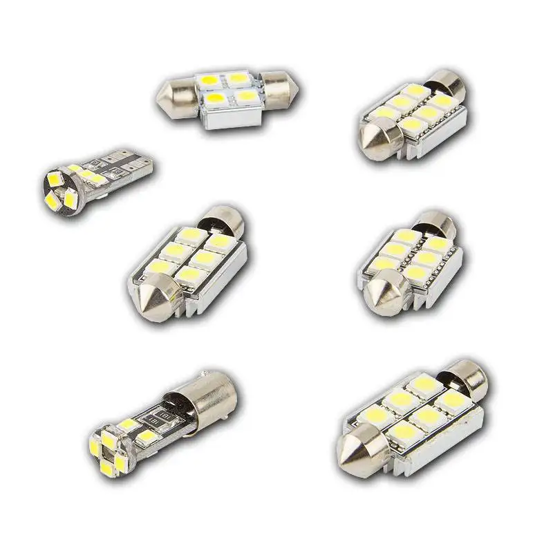 12pcs Error Free Xenon White Premium LED Interior Light Kit for 2000-2005 Hyundai Accent with Installation Tool | Автомобили и