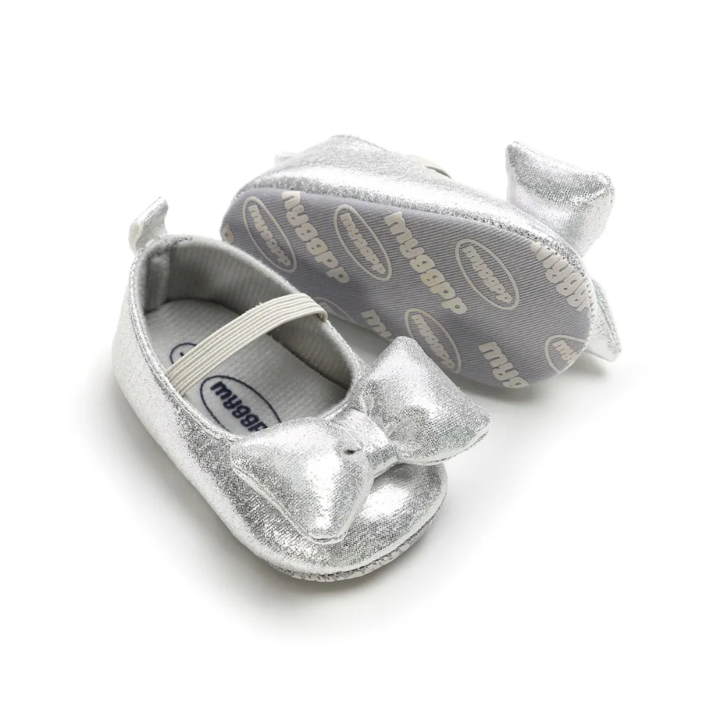 

2020 Spring Baby Girl Shoes Toddler Kids Cute Bow PU Leather Princess Baby Moccasins Soft Sole Newborn First Walkers For Girls