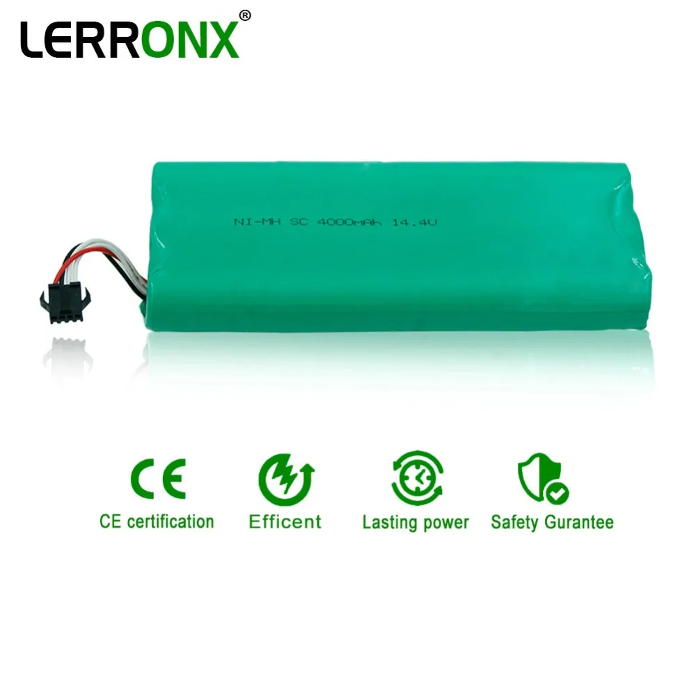 

LERRONX 4000mAh 14,4 V сменный никель-металлогидридный аккумулятор перезаряжаемая батарея Для Ecovacs Deebot Sweeper D58 D56 D54 Deepoo 540 550 560 570 nimh