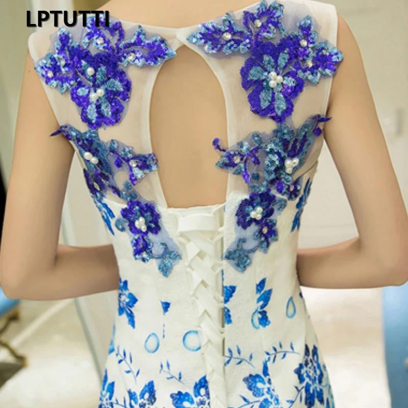 Женское длинное вечернее платье с блестками и аппликацией из вуали | Свадьбы