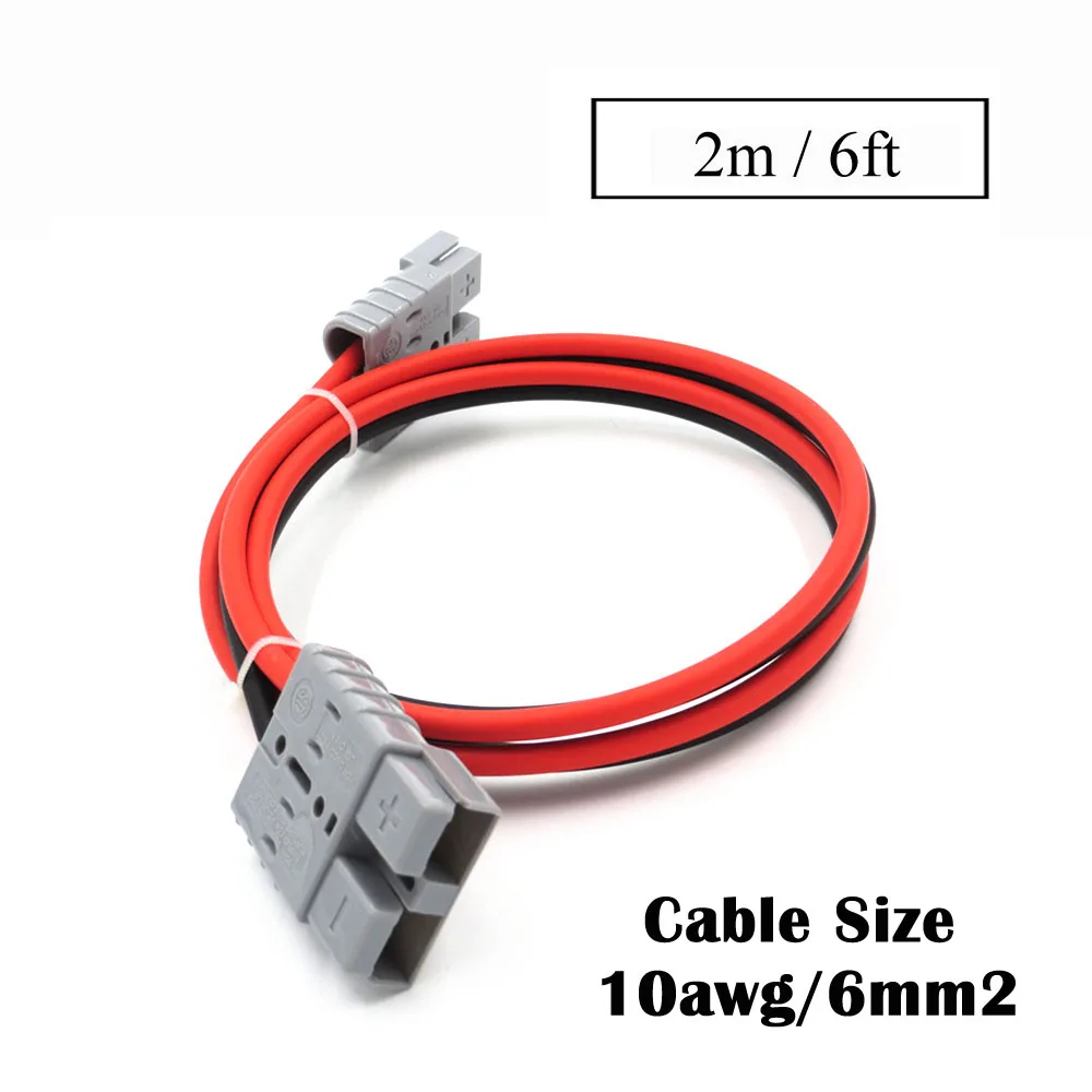 6ft 6.0mm2 Провод для подключения аккумулятора 14/12/10awg 0,3 м 1 м 2 м 3 м 5 м 10 м ups power SH50 SMH Plug 50A 600 в Удлинительный кабель Солнечный разъем - Цвет: 6ft 6.0mm2